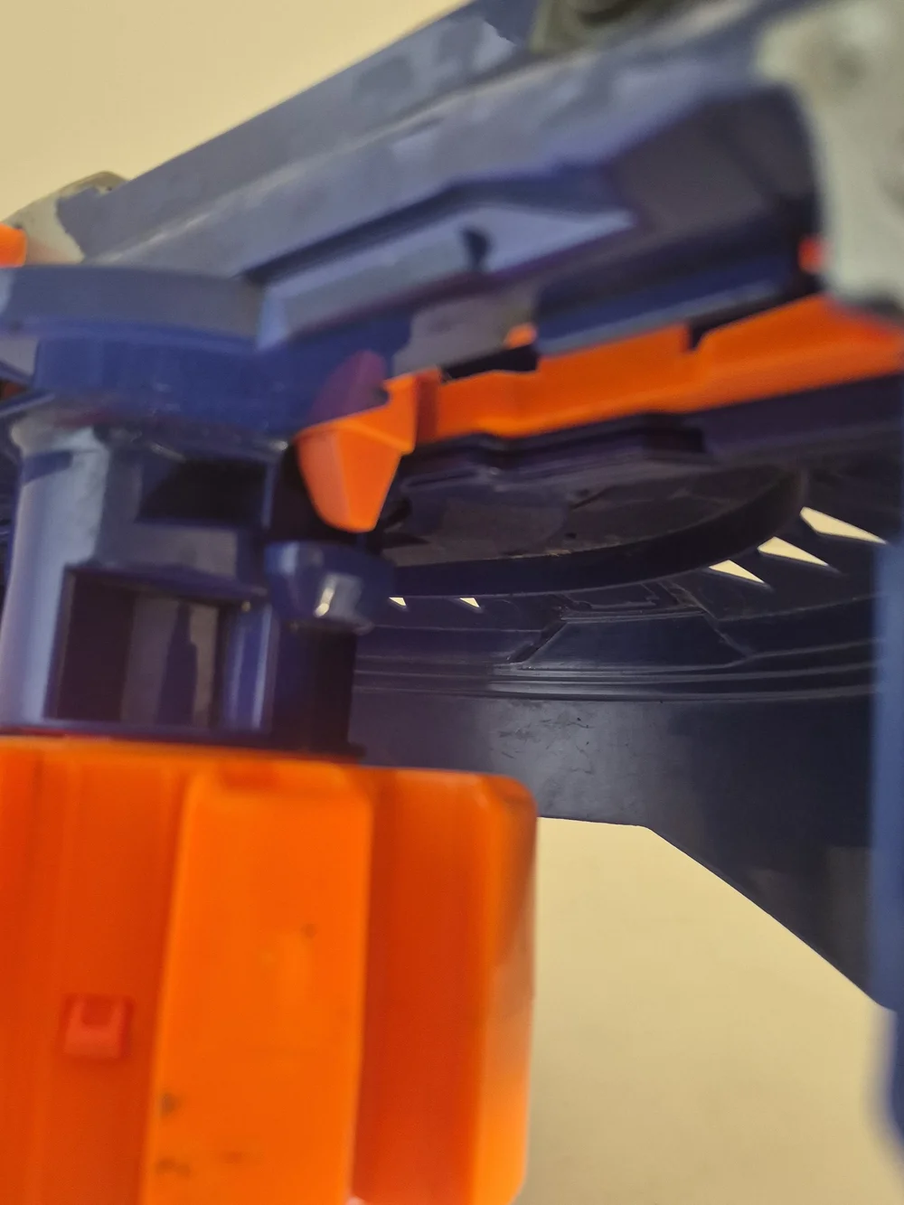 Nerf Hail-Fire Dart Blaster - Dark Blue & Bright Orange